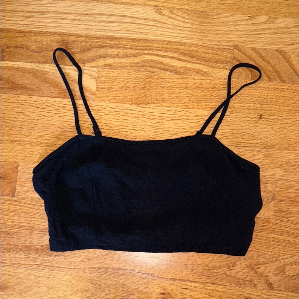 Black crop top